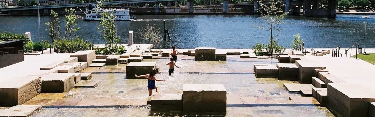 North Shore Riverfront Park - Water Steps